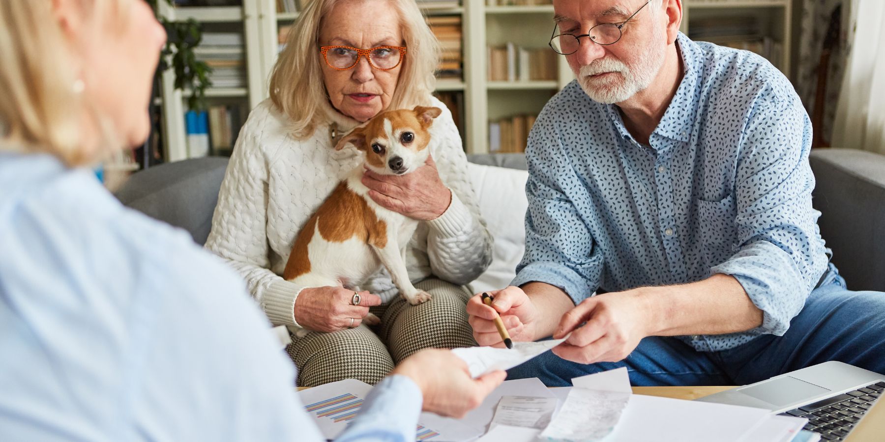 couple reviewing retirement plan